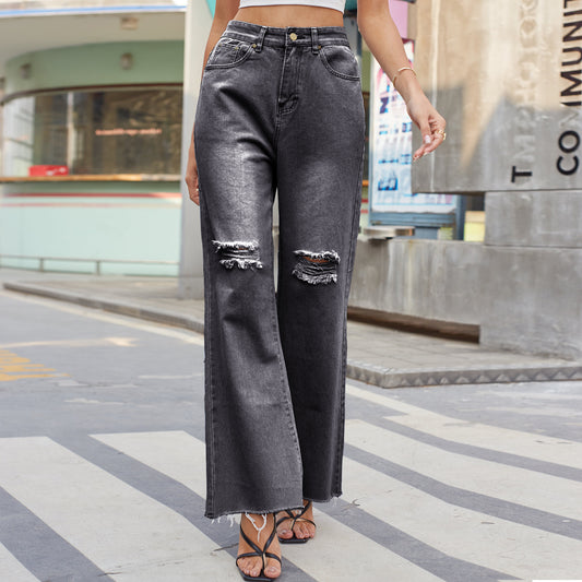 Urban Edge Wide Leg Denim Jeans