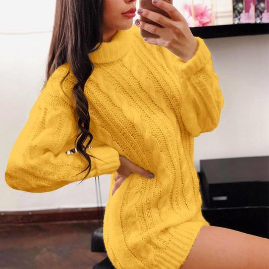 Cozy Style Casual Sweater Dress